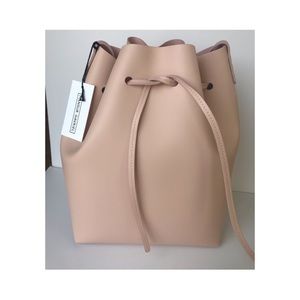 Mansur Gavriel large calf bucket bag in Rosa (new)